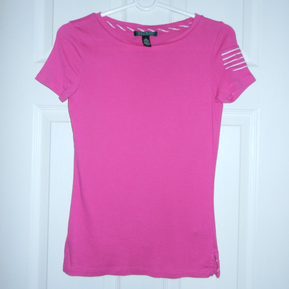 RALPH LAUREN - Pink & White Stripe